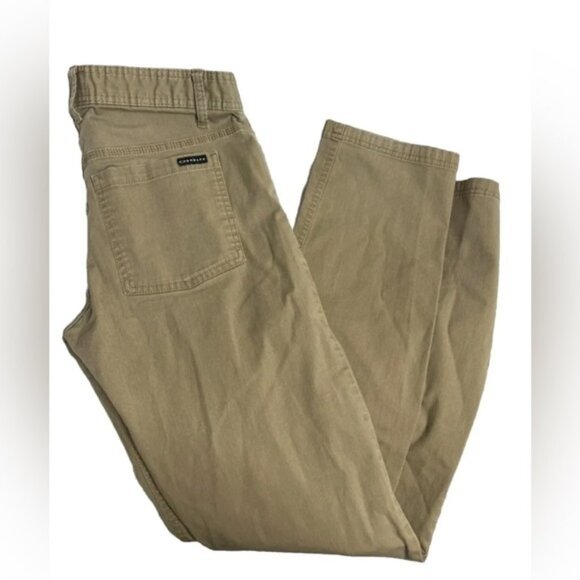 Oakley Canvas Pants Mens 30 Khaki 100% Cotton Measures 30x32" Field Silm Fit - Picture 1 of 7